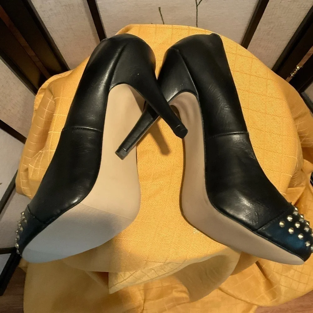 Madden Girl Spike Stud Trimmed Heels - Picture 7 of 9
